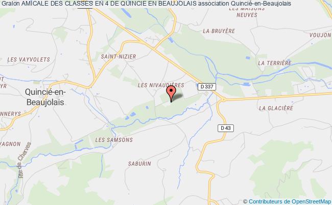 plan association Amicale Des Classes En 4 De Quincie En Beaujolais Quincié-en-Beaujolais