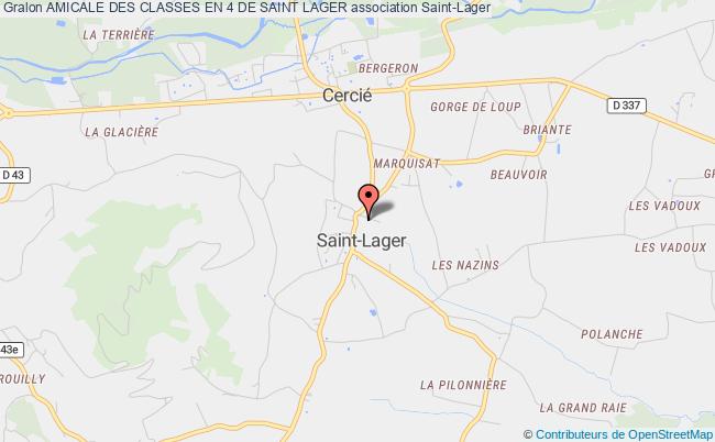 plan association Amicale Des Classes En 4 De Saint Lager Saint-Lager
