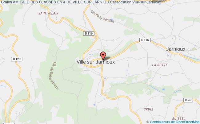 plan association Amicale Des Classes En 4 De Ville Sur Jarnioux Ville-sur-Jarnioux