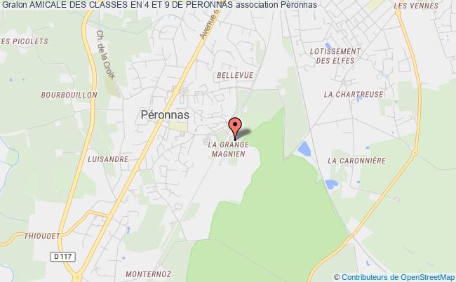 plan association Amicale Des Classes En 4 Et 9 De Peronnas Péronnas