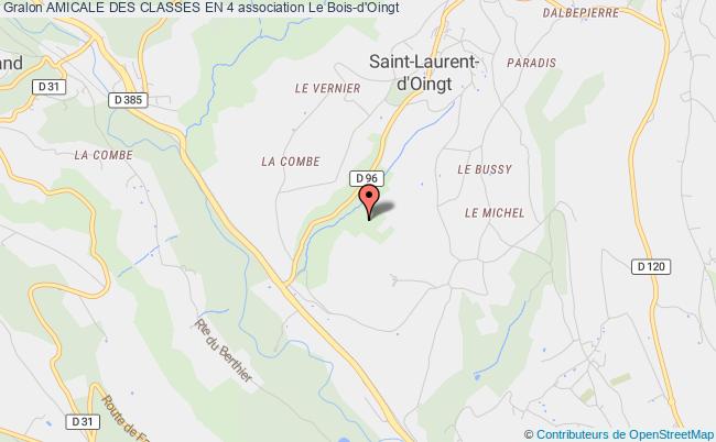 plan association Amicale Des Classes En 4 Val d'Oingt