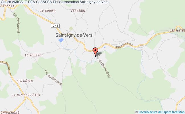 plan association Amicale Des Classes En 4 Saint-Igny-de-Vers