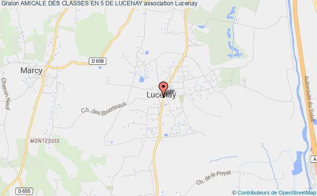plan association Amicale Des Classes En 5 De Lucenay Lucenay