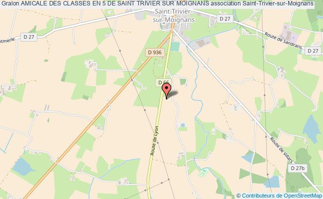 plan association Amicale Des Classes En 5 De Saint Trivier Sur Moignans Saint-Trivier-sur-Moignans