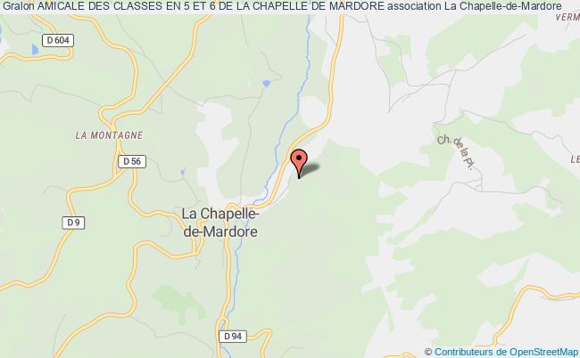 plan association Amicale Des Classes En 5 Et 6 De La Chapelle De Mardore La    Chapelle-de-Mardore