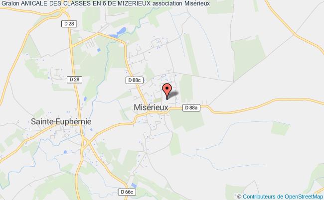 plan association Amicale Des Classes En 6 De Mizerieux 