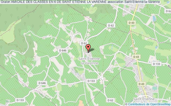 plan association Amicale Des Classes En 6 De Saint Etienne La Varenne Saint-Étienne-la-Varenne