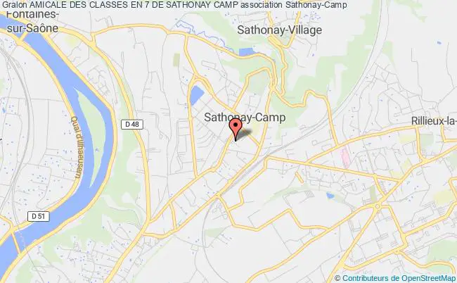 plan association Amicale Des Classes En 7 De Sathonay Camp Sathonay-Camp