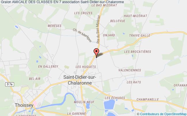 plan association Amicale Des Classes En 7 Saint-Didier-sur-Chalaronne
