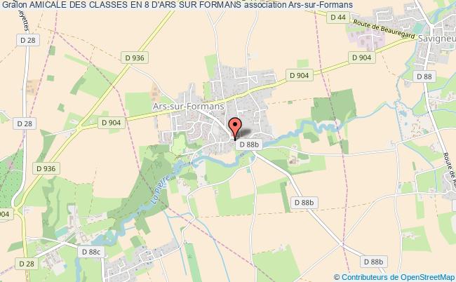 plan association Amicale Des Classes En 8 D'ars Sur Formans Ars-sur-Formans