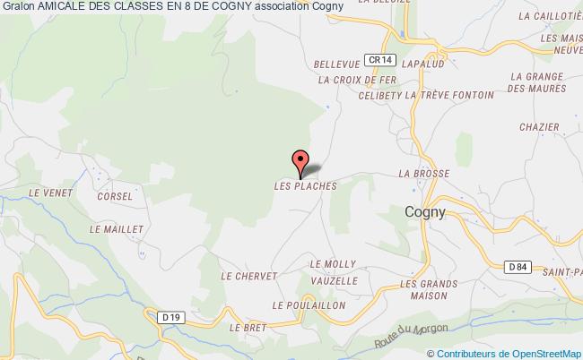 plan association Amicale Des Classes En 8 De Cogny Cogny