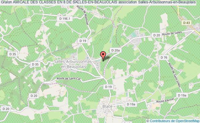 plan association Amicale Des Classes En 8 De Salles-en-beaujolais Salles-Arbuissonnas-en-Beaujolais