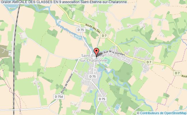 plan association Amicale Des Classes En 9 Saint-Étienne-sur-Chalaronne