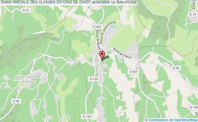 plan association Amicale Des Classes En Cinq De Oingt Val d'Oingt
