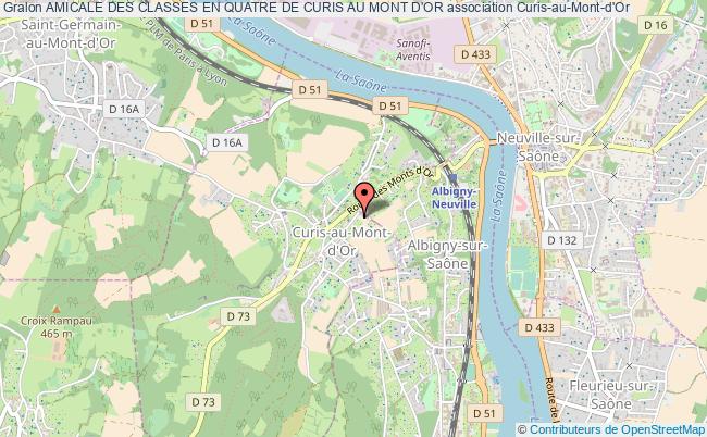 plan association Amicale Des Classes En Quatre De Curis Au Mont D'or Curis-au-Mont-d'Or