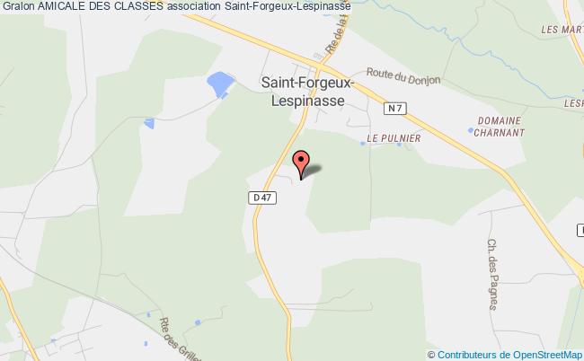 plan association Amicale Des Classes Saint-Forgeux-Lespinasse