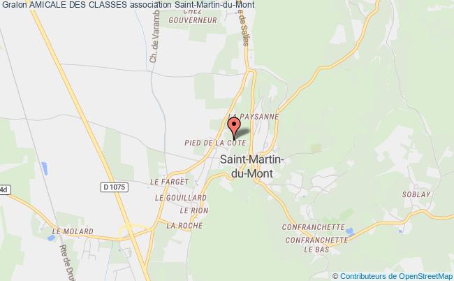 plan association Amicale Des Classes Saint-Martin-du-Mont