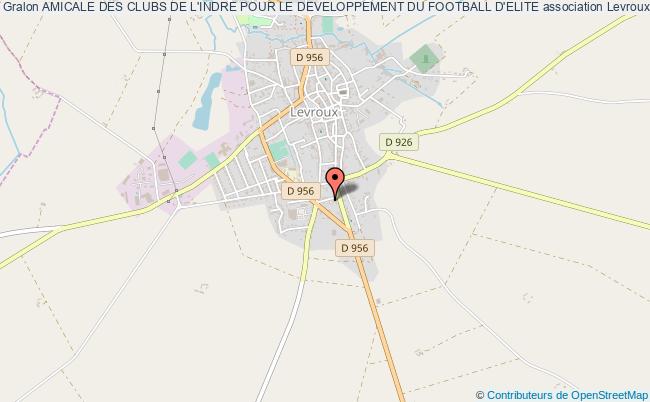 plan association Amicale Des Clubs De L'indre Pour Le Developpement Du Football D'elite Levroux