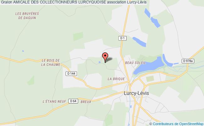 plan association Amicale Des Collectionneurs Lurcyquoise Lurcy-Lévis