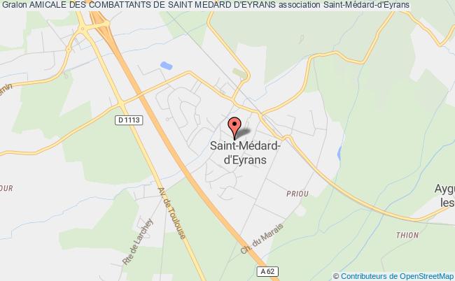 plan association Amicale Des Combattants De Saint Medard D'eyrans Saint-Médard-d'Eyrans