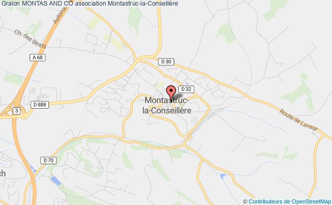 plan association Amicale Des Commercants Artisans Et Professions Liberales De Montastruc-la-conseillere Montastruc-la-Conseillère