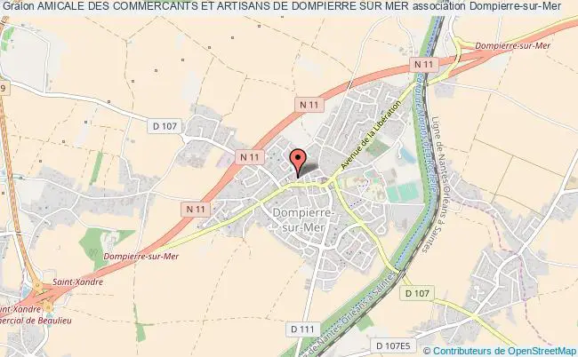 plan association Amicale Des Commercants Et Artisans De Dompierre Sur Mer Dompierre-sur-Mer