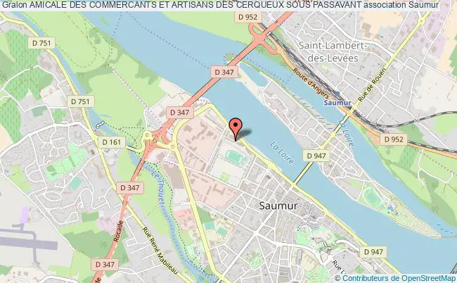plan association Amicale Des Commercants Et Artisans Des Cerqueux Sous Passavant Saumur