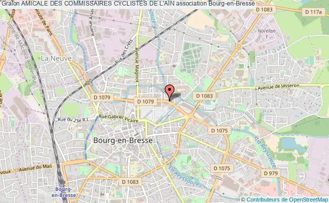 plan association Amicale Des Commissaires Cyclistes De L'ain Bourg-en-Bresse