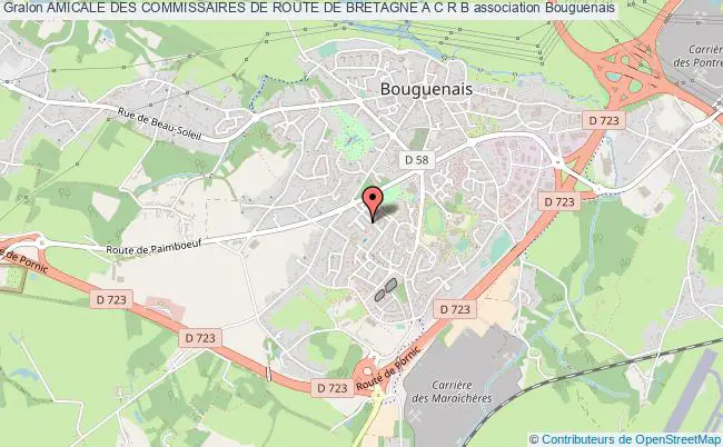plan association Amicale Des Commissaires De Route De Bretagne A C R B Bouguenais