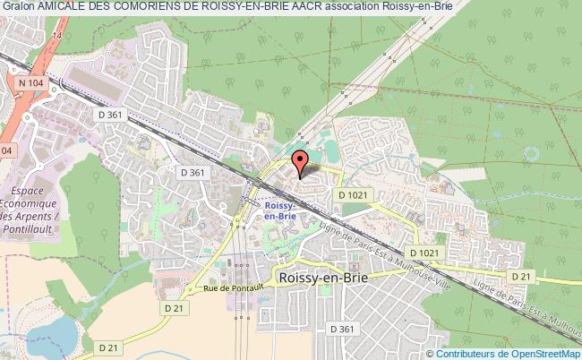plan association Amicale Des Comoriens De Roissy-en-brie Aacr Roissy-en-Brie