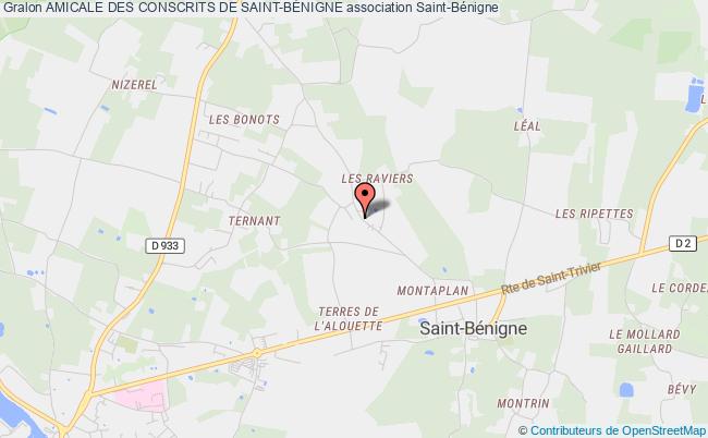 plan association Amicale Des Conscrits De Saint-bÉnigne Saint-Bénigne