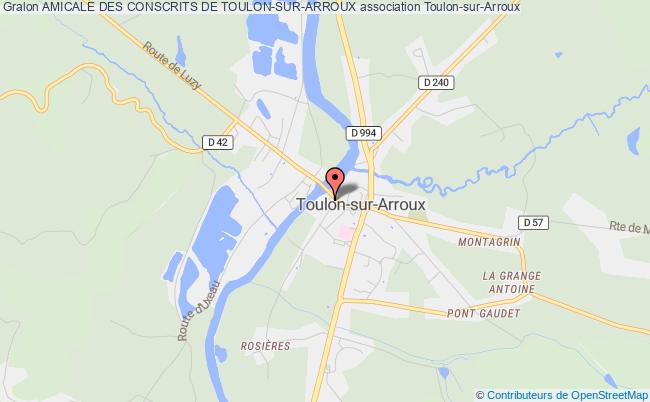 plan association Amicale Des Conscrits De Toulon-sur-arroux Toulon-sur-Arroux
