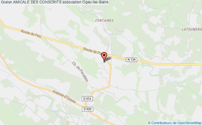 plan association Amicale Des Conscrits Ogeu-les-Bains