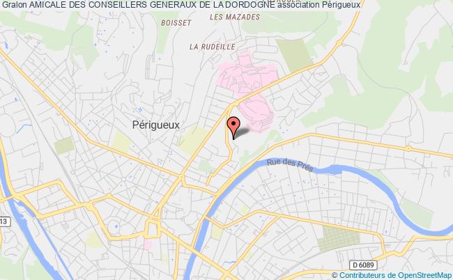 plan association Amicale Des Conseillers Generaux De La Dordogne Périgueux