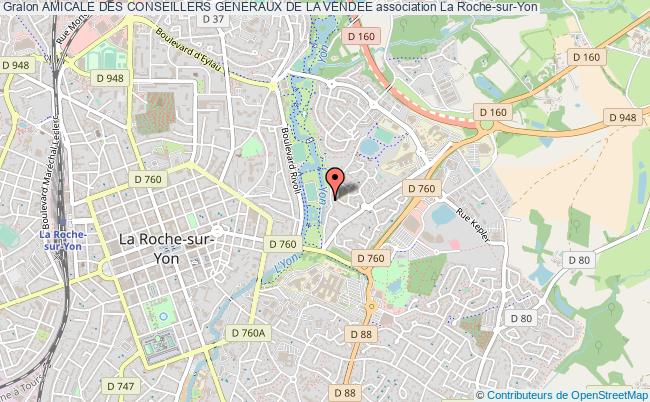 plan association Amicale Des Conseillers Generaux De La Vendee La    Roche-sur-Yon