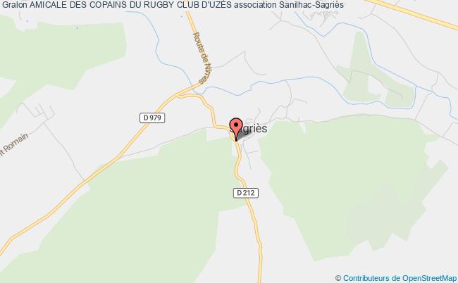 plan association Amicale Des Copains Du Rugby Club D'uzÈs Sanilhac-Sagriès
