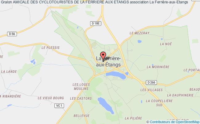 plan association Amicale Des Cyclotouristes De La Ferriere Aux Etangs La    Ferrière-aux-Étangs