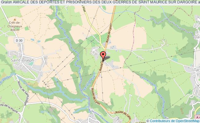 plan association Amicale Des Deportes Et Prisonniers Des Deux Guerres De Saint Maurice Sur Dargoire Saint-Maurice-sur-Dargoire