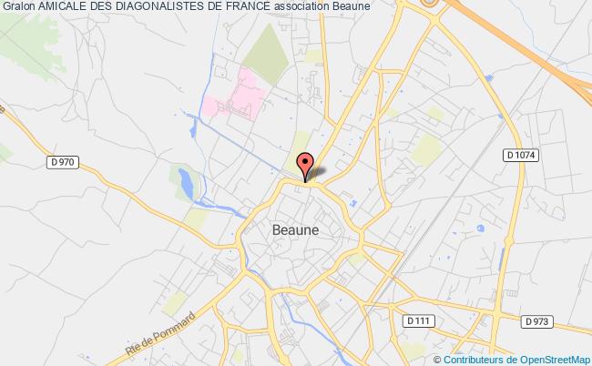 plan association Amicale Des Diagonalistes De France Beaune cedex
