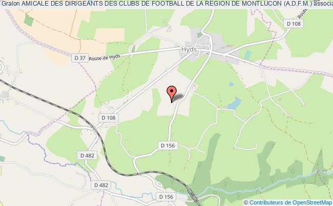 plan association Amicale Des Dirigeants Des Clubs De Football De La Region De Montlucon (a.d.f.m.) Hyds
