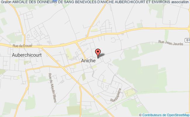 plan association Amicale Des Donneurs De Sang Benevoles D'aniche Auberchicourt Et Environs Aniche