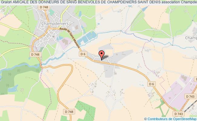 plan association Amicale Des Donneurs De Sang Benevoles De Champdeniers Saint Denis Champdeniers-Saint-Denis