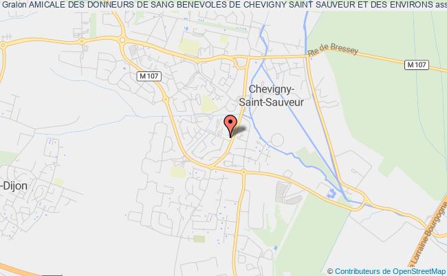 plan association Amicale Des Donneurs De Sang Benevoles De Chevigny Saint Sauveur Et Des Environs Chevigny-Saint-Sauveur