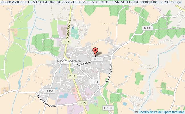 plan association Amicale Des Donneurs De Sang Benevoles De Montjean-sur-loire Montjean-sur-Loire