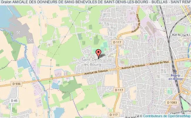plan association Amicale Des Donneurs De Sang BÉnÉvoles De Saint-denis-les-bourg - Buellas - Saint Remy Saint-Denis-les-Bourg