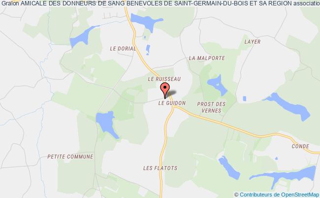 plan association Amicale Des Donneurs De Sang Benevoles De Saint-germain-du-bois Et Sa Region Saint-Germain-du-Bois