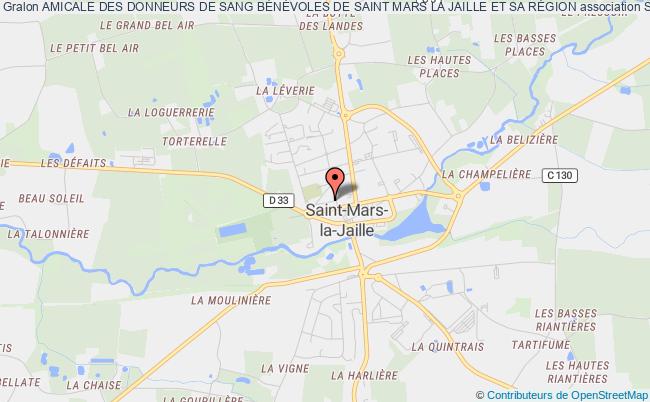 plan association Amicale Des Donneurs De Sang BÉnÉvoles De Saint Mars La Jaille Et Sa RÉgion Vallons-de-l'Erdre