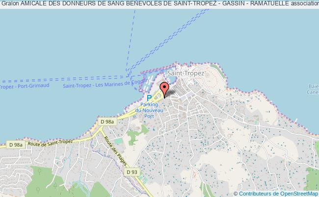 plan association Amicale Des Donneurs De Sang Benevoles De Saint-tropez - Gassin - Ramatuelle Saint-Tropez
