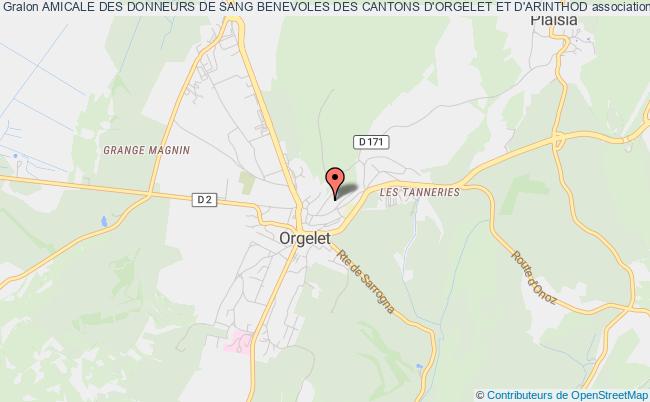 AMICALE DES DONNEURS DE SANG BENEVOLES DES CANTONS D'ORGELET ET D'ARINTHOD