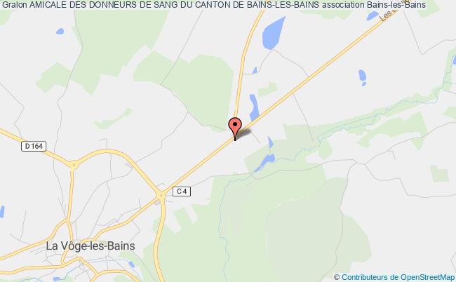 plan association Amicale Des Donneurs De Sang Du Canton De Bains-les-bains Bains-les-Bains